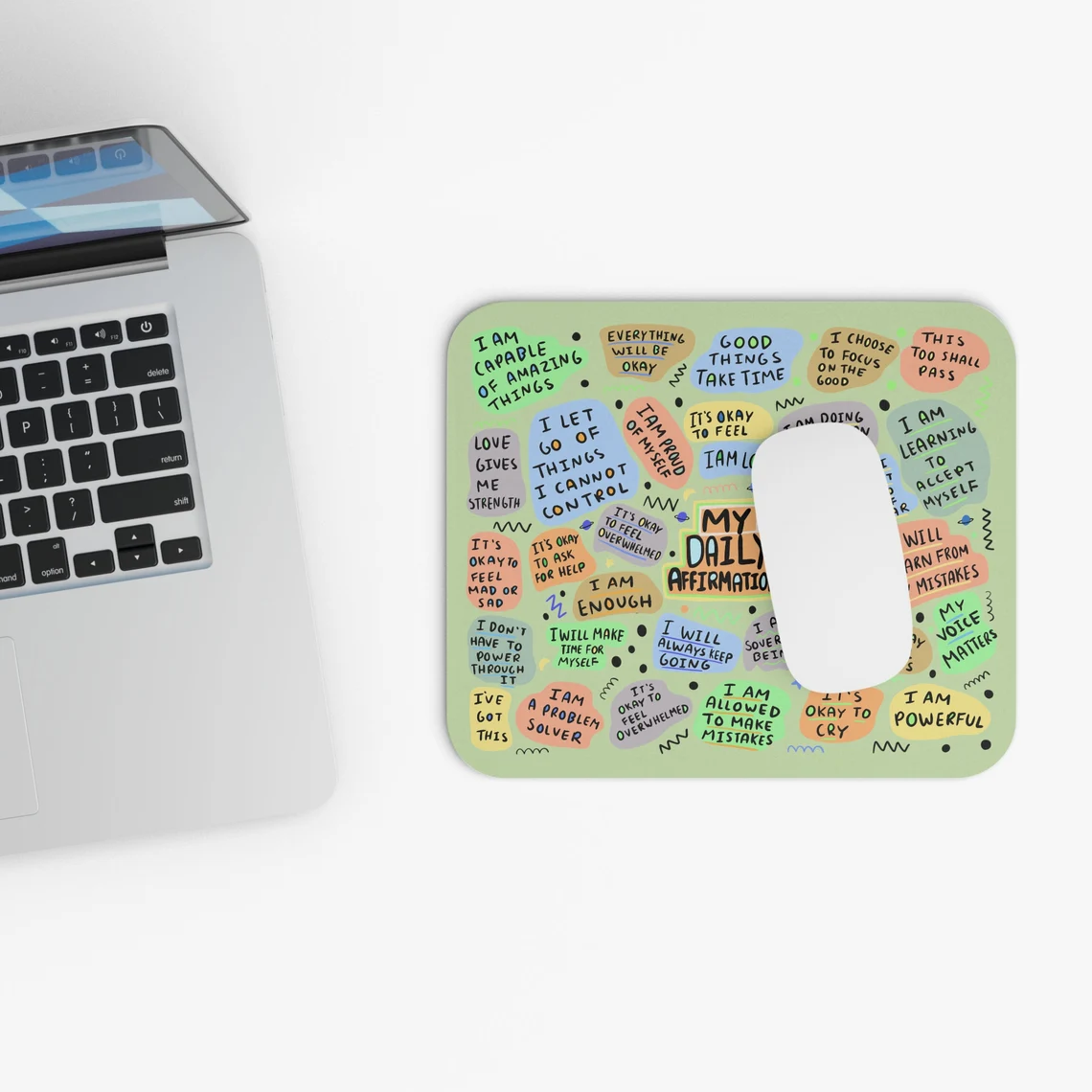 My Daily affirmations Mousepad My Daily affirmations Mousepad