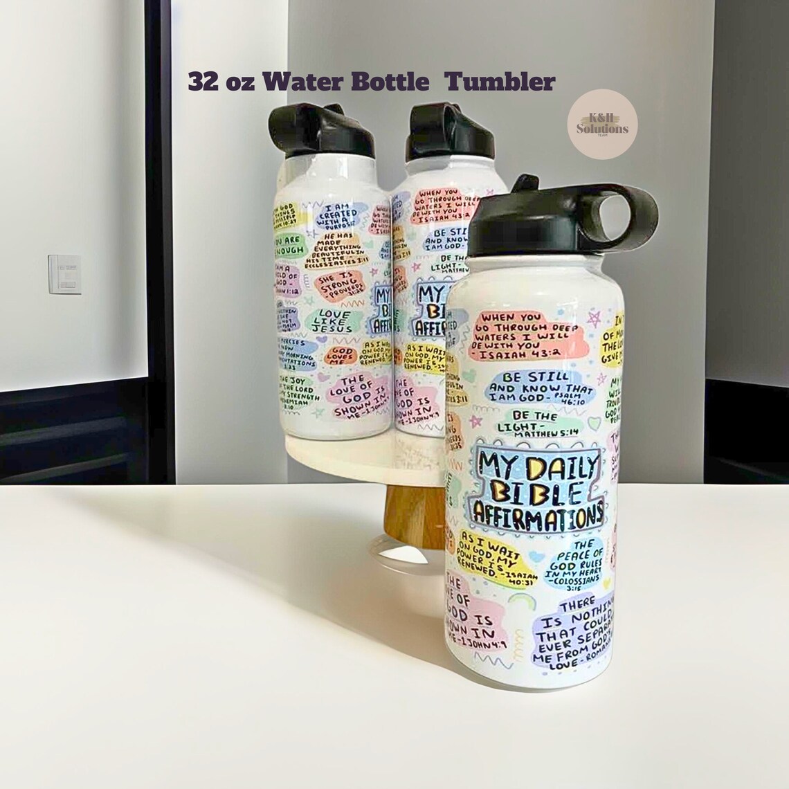 bible verse tumbler: christian stainless steel water bottle (18 or 32oz) bible verse tumbler: christian stainless steel water bottle (18 or 32oz)