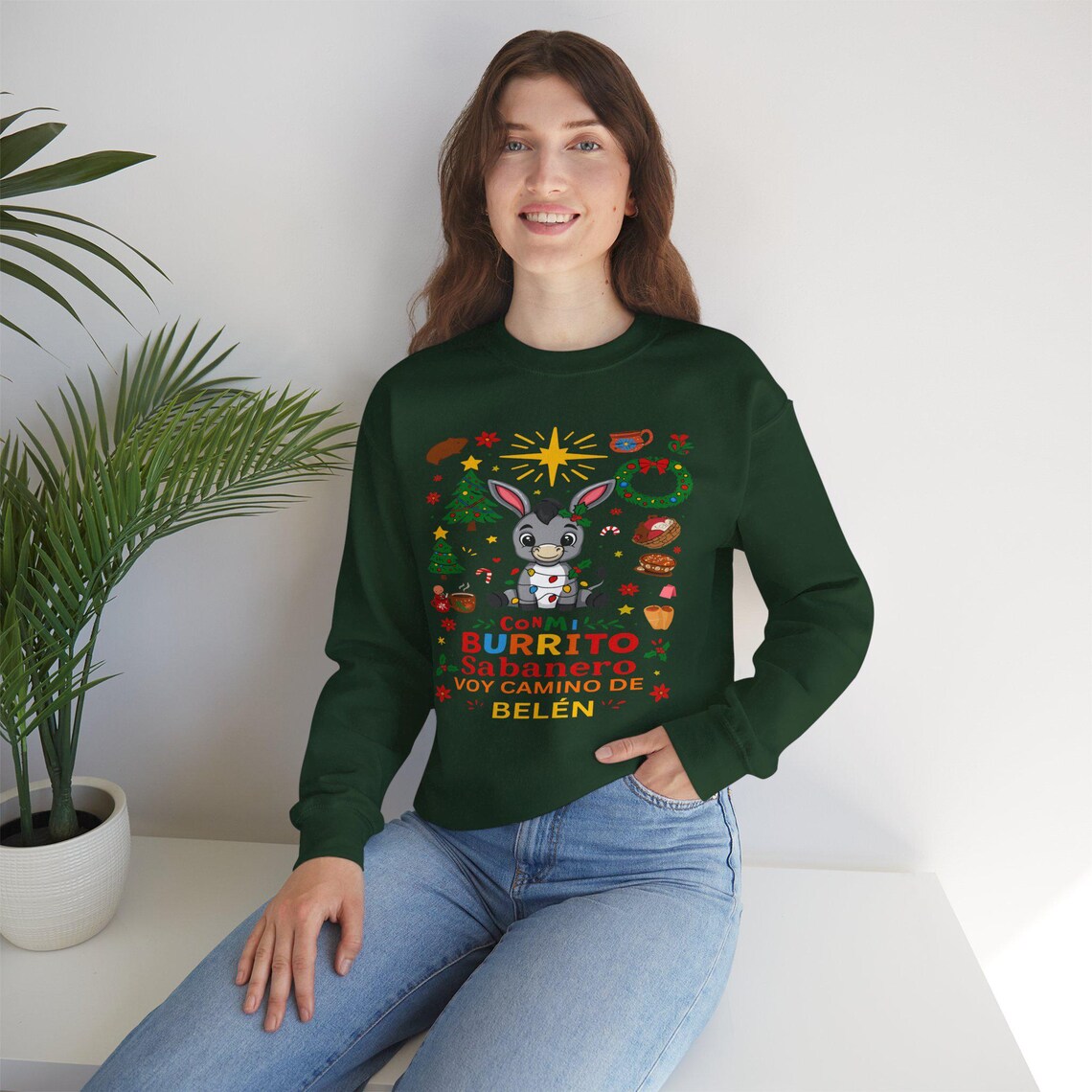 burrito sabanero sweatshirt: festive spanish christmas crewneck, christmas family shirt 2025 burrito sabanero sweatshirt: festive spanish christmas crewneck, christmas family shirt 2025