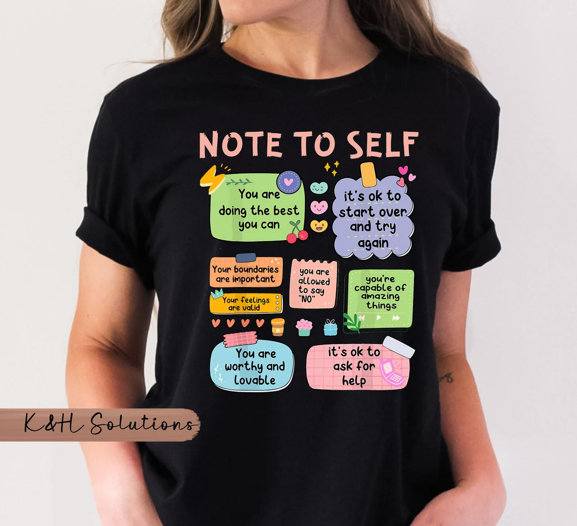 counselor shirt: mental health note to self, school psychologist gift counselor shirt: mental health note to self, school psychologist gift
