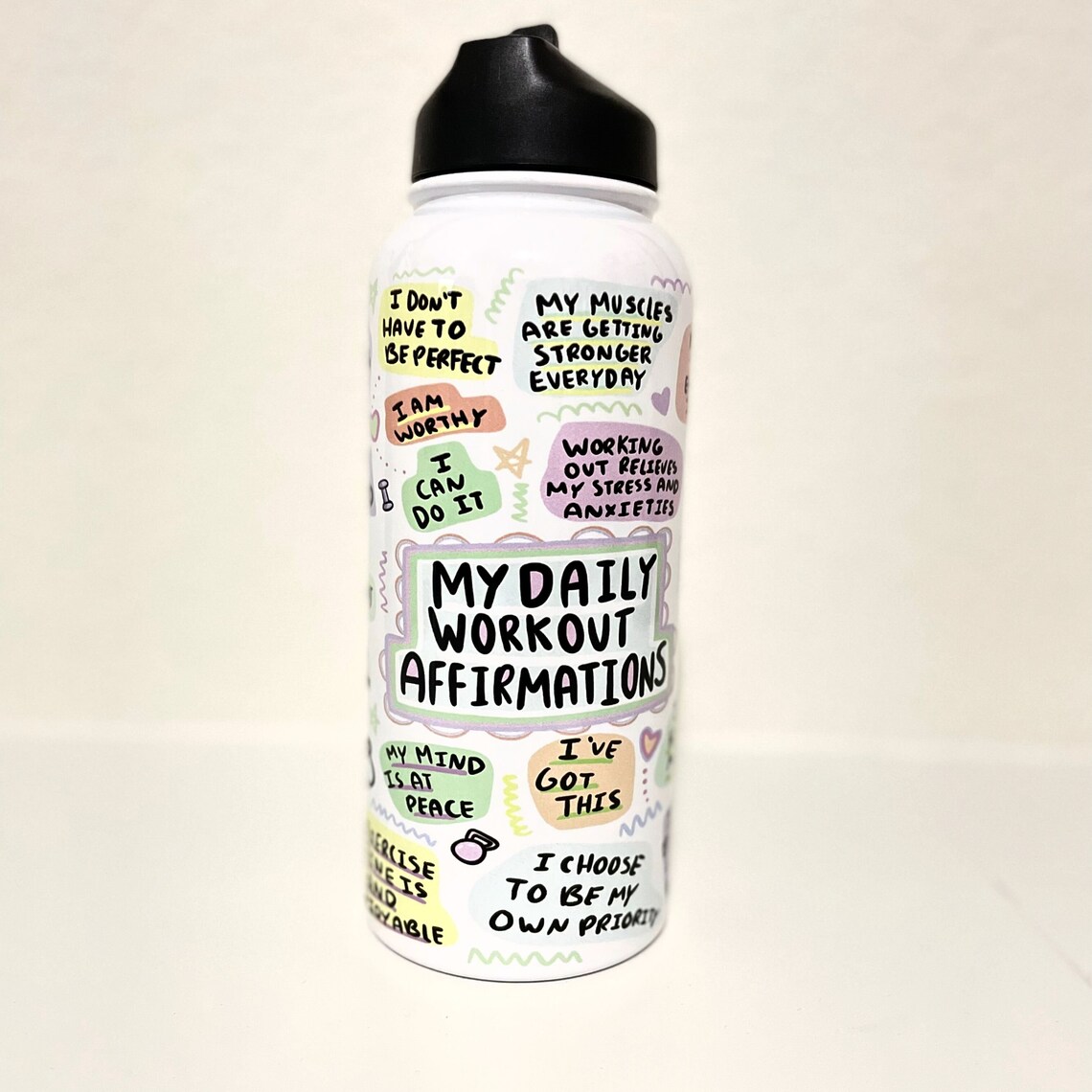 fitness motivational tumbler: 32 oz workout water bottle fitness motivational tumbler: 32 oz workout water bottle