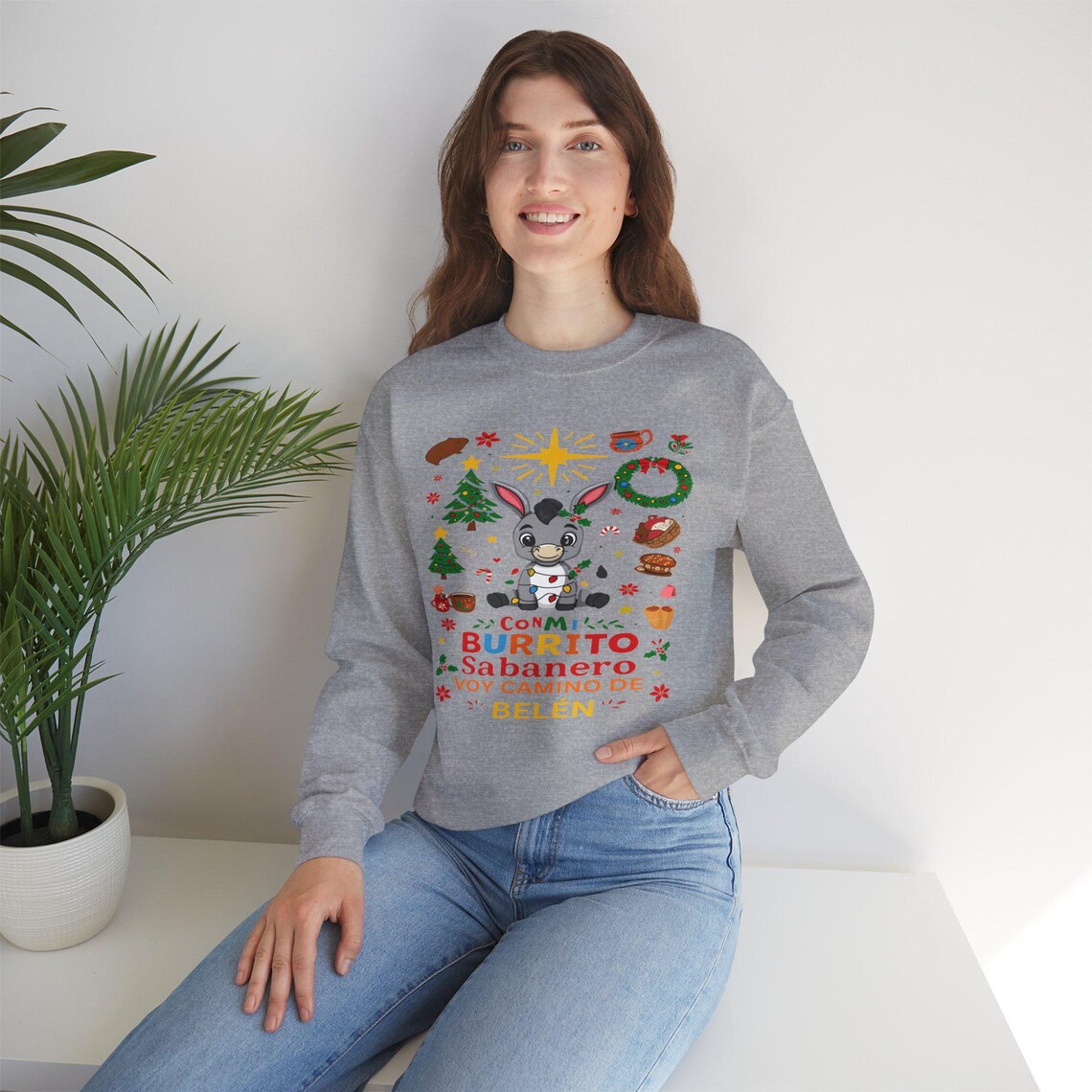 burrito sabanero sweatshirt: festive spanish christmas crewneck, christmas family shirt 2025 burrito sabanero sweatshirt: festive spanish christmas crewneck, christmas family shirt 2025