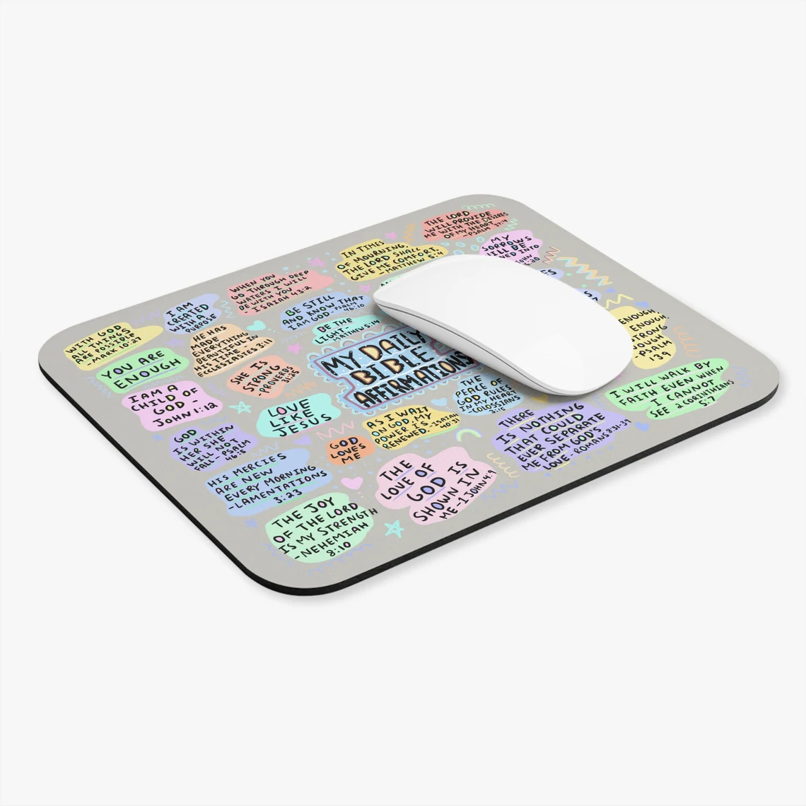 my bible daily affirmations mousepad, mousepad for a friend, affirmation mousepad, gift for her, bible verse mousepad my bible daily affirmations mousepad, mousepad for a friend, affirmation mousepad, gift for her, bible verse mousepad