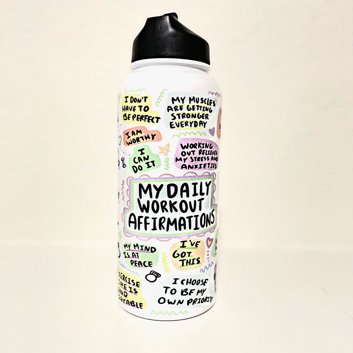 fitness motivational tumbler: 32 oz workout water bottle fitness motivational tumbler: 32 oz workout water bottle