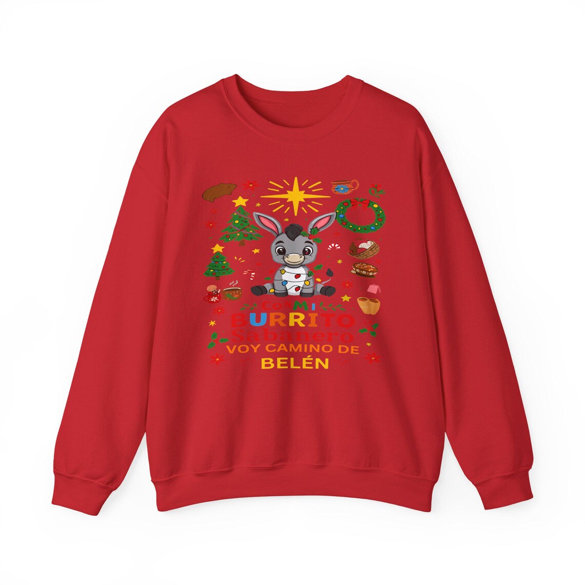 burrito sabanero sweatshirt: festive spanish christmas crewneck, christmas family shirt 2025 burrito sabanero sweatshirt: festive spanish christmas crewneck, christmas family shirt 2025
