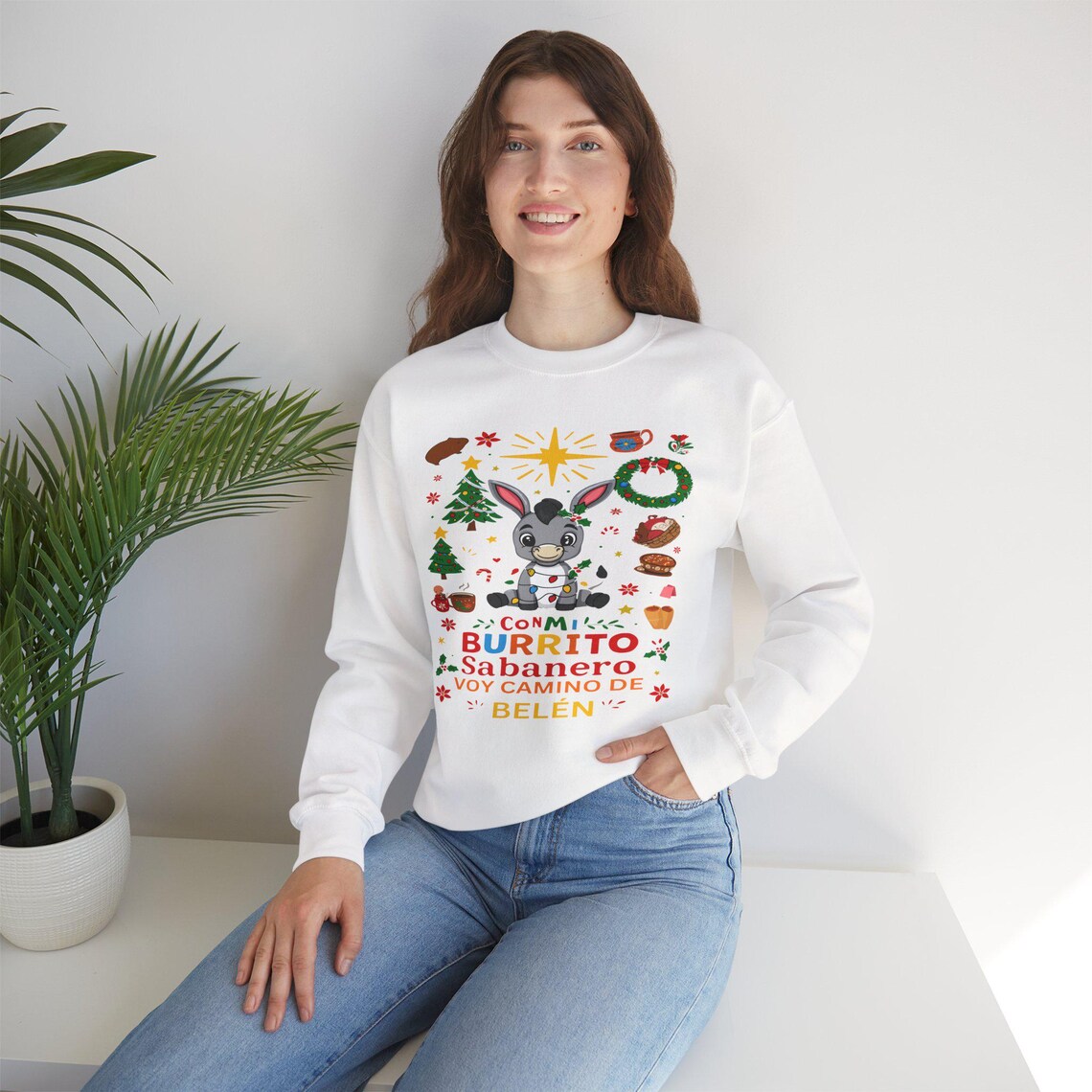 burrito sabanero sweatshirt: festive spanish christmas crewneck, christmas family shirt 2025 burrito sabanero sweatshirt: festive spanish christmas crewneck, christmas family shirt 2025