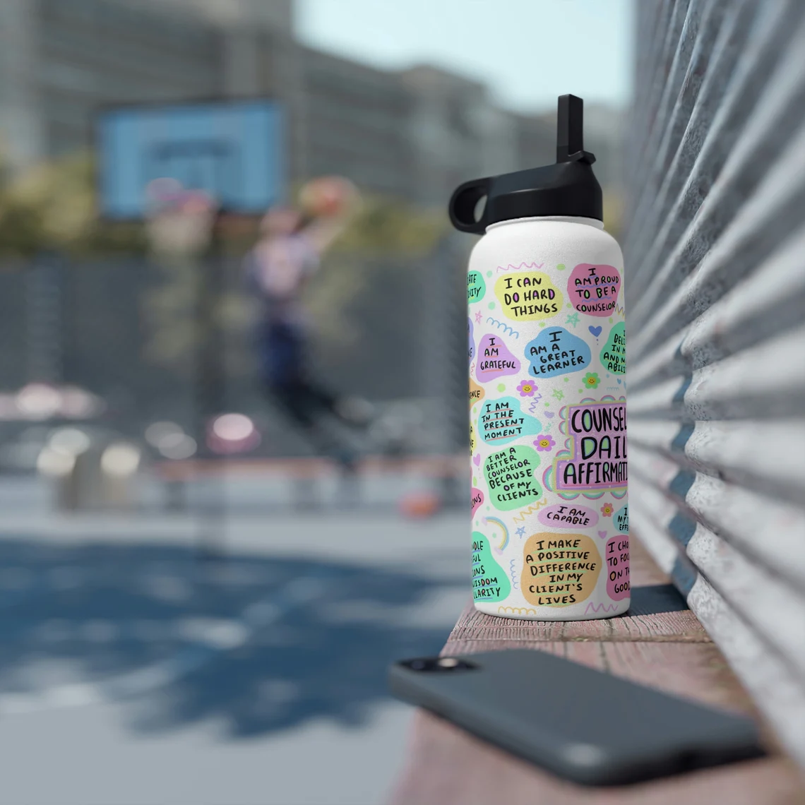 counselor affirmations tumbler: stainless steel water bottle counselor affirmations tumbler: stainless steel water bottle