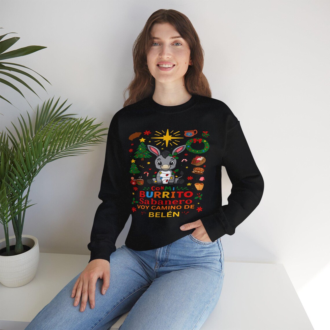 burrito sabanero sweatshirt: festive spanish christmas crewneck, christmas family shirt 2025 burrito sabanero sweatshirt: festive spanish christmas crewneck, christmas family shirt 2025