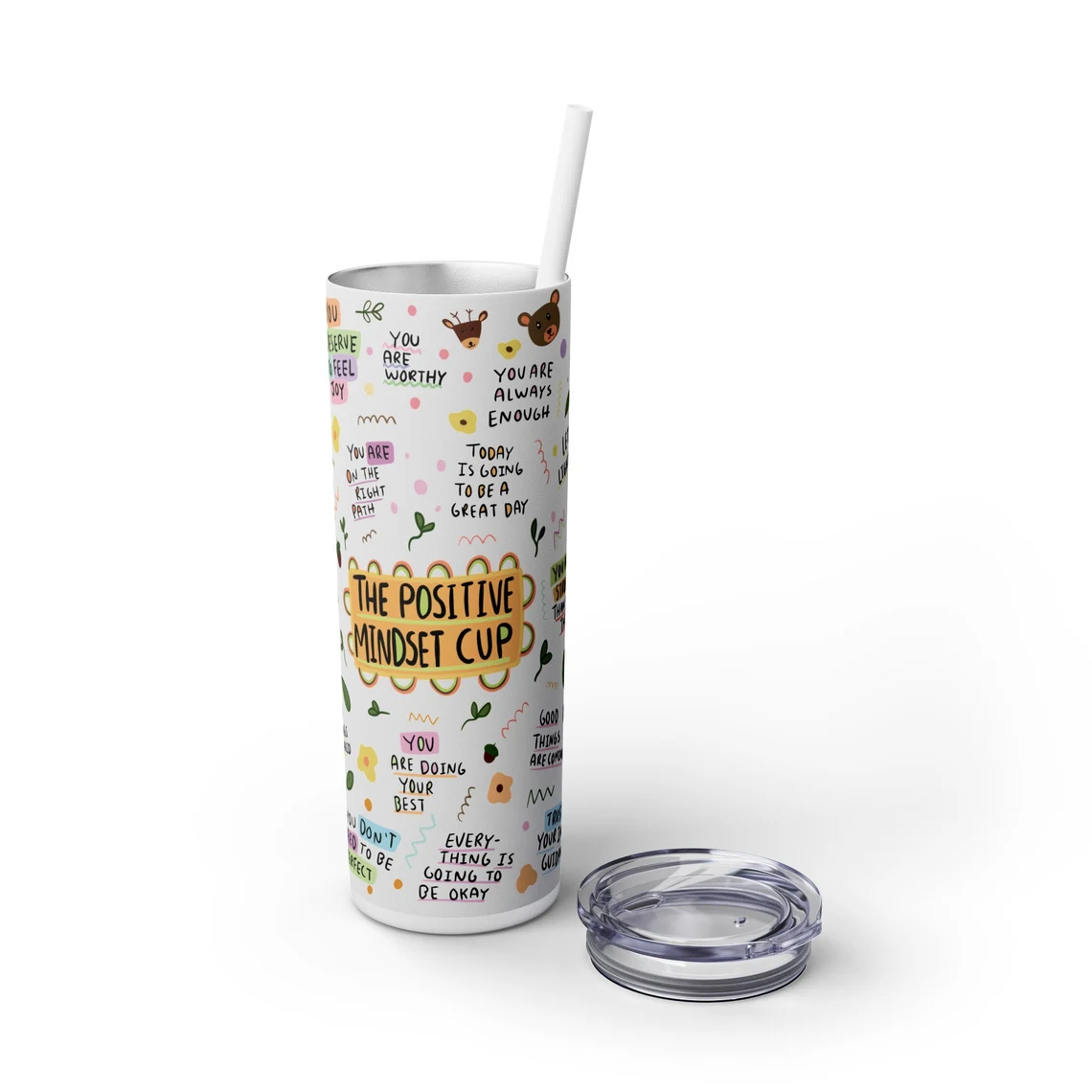 my positive mindset cup, daily affirmations tumbler, 20oz tumbler, gift for a friend, gift idea my positive mindset cup, daily affirmations tumbler, 20oz tumbler, gift for a friend, gift idea