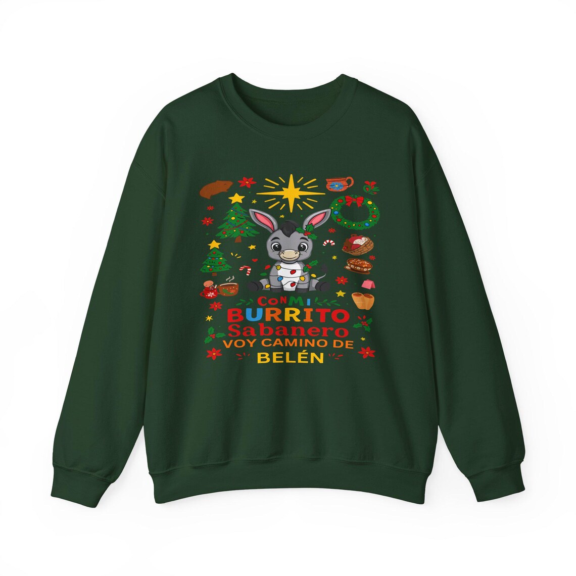 burrito sabanero sweatshirt: festive spanish christmas crewneck, christmas family shirt 2025 burrito sabanero sweatshirt: festive spanish christmas crewneck, christmas family shirt 2025