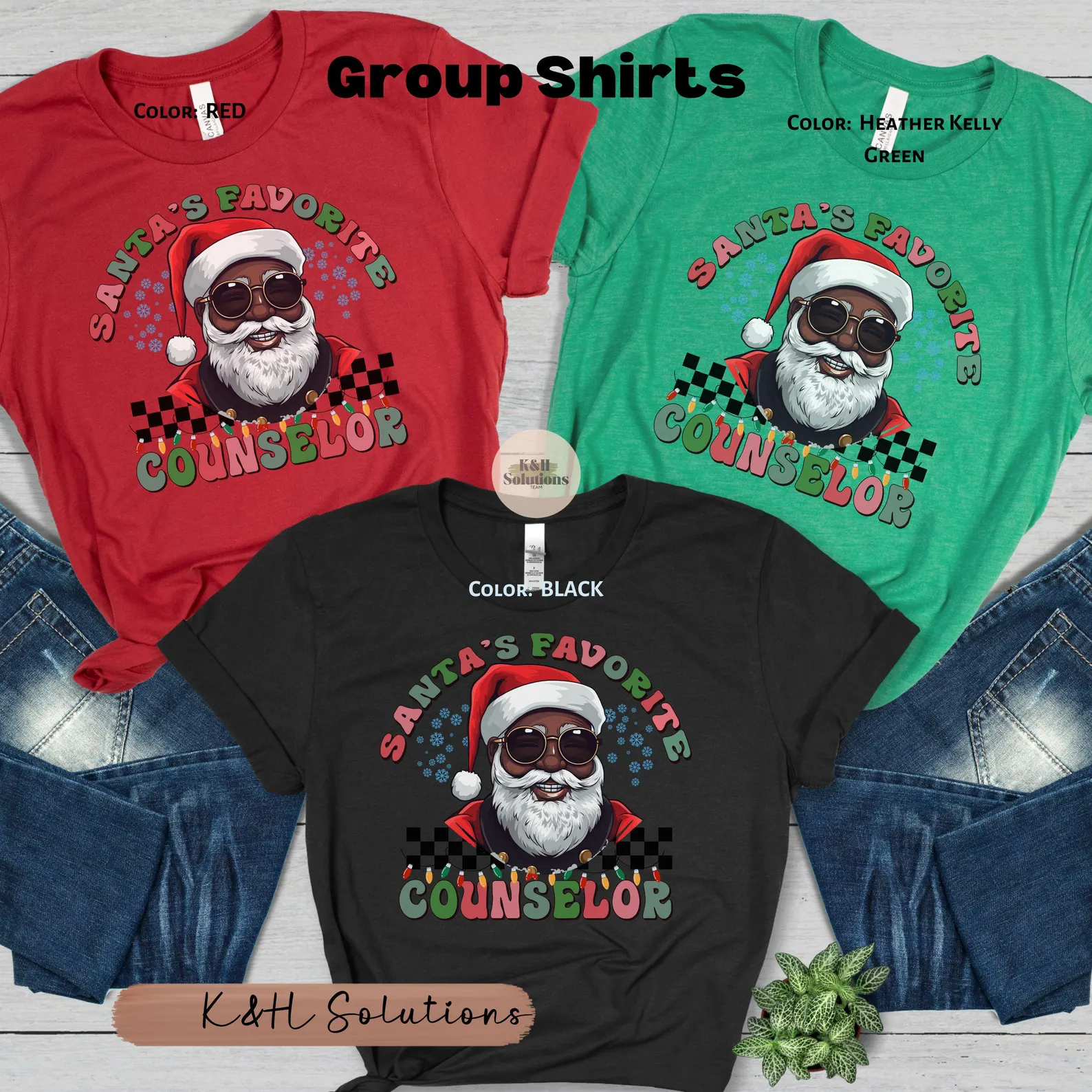 santa’s favorite counselor #2 black santa santa’s favorite counselor #2 black santa