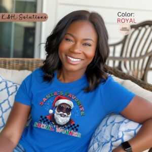 santa’s favorite social worker #2 black santa