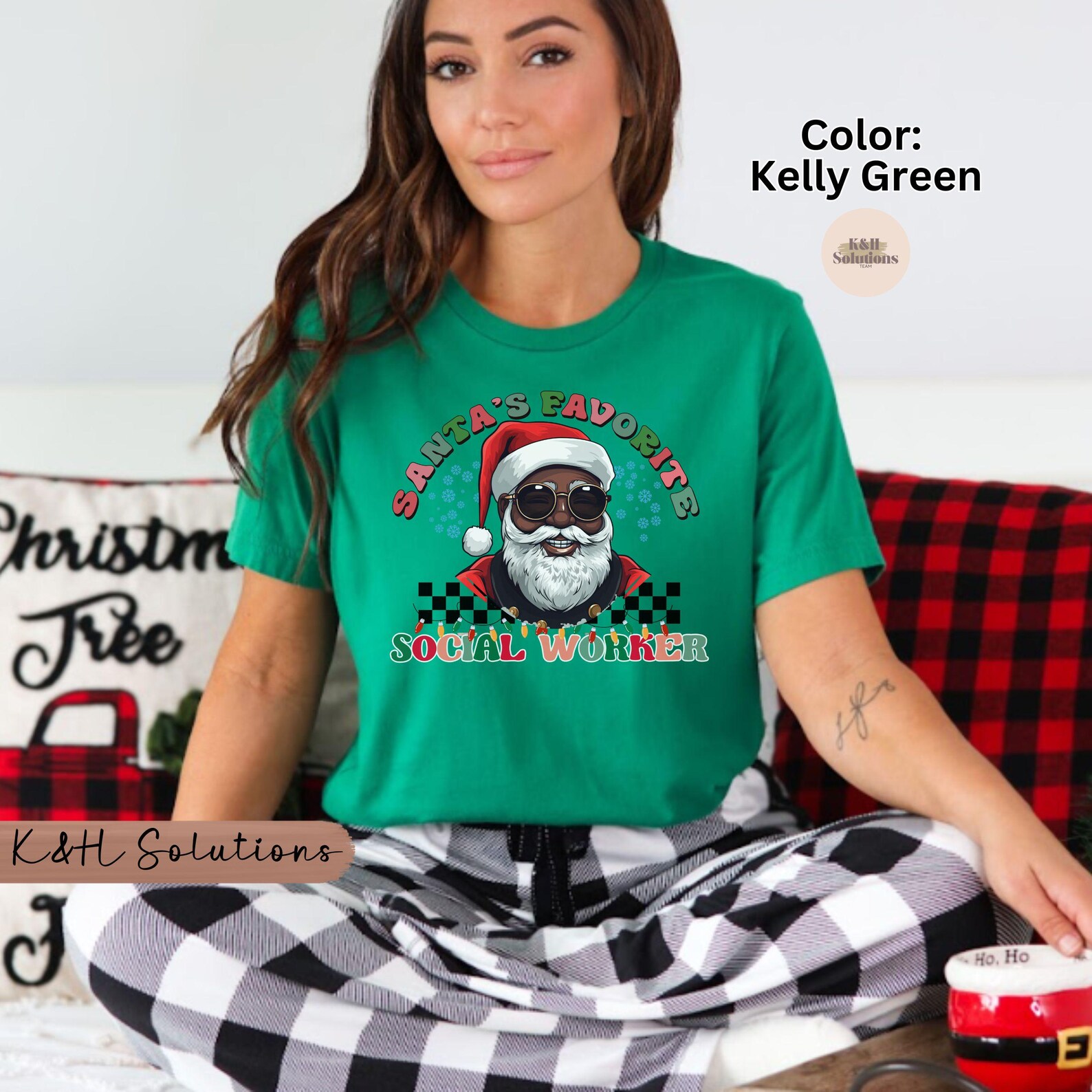 santa’s favorite social worker #2 black santa santa’s favorite social worker #2 black santa