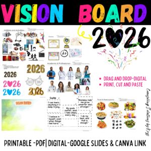 2026 student vision board for success