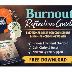 burnout reflection guide for women – free emotional reset workbook
