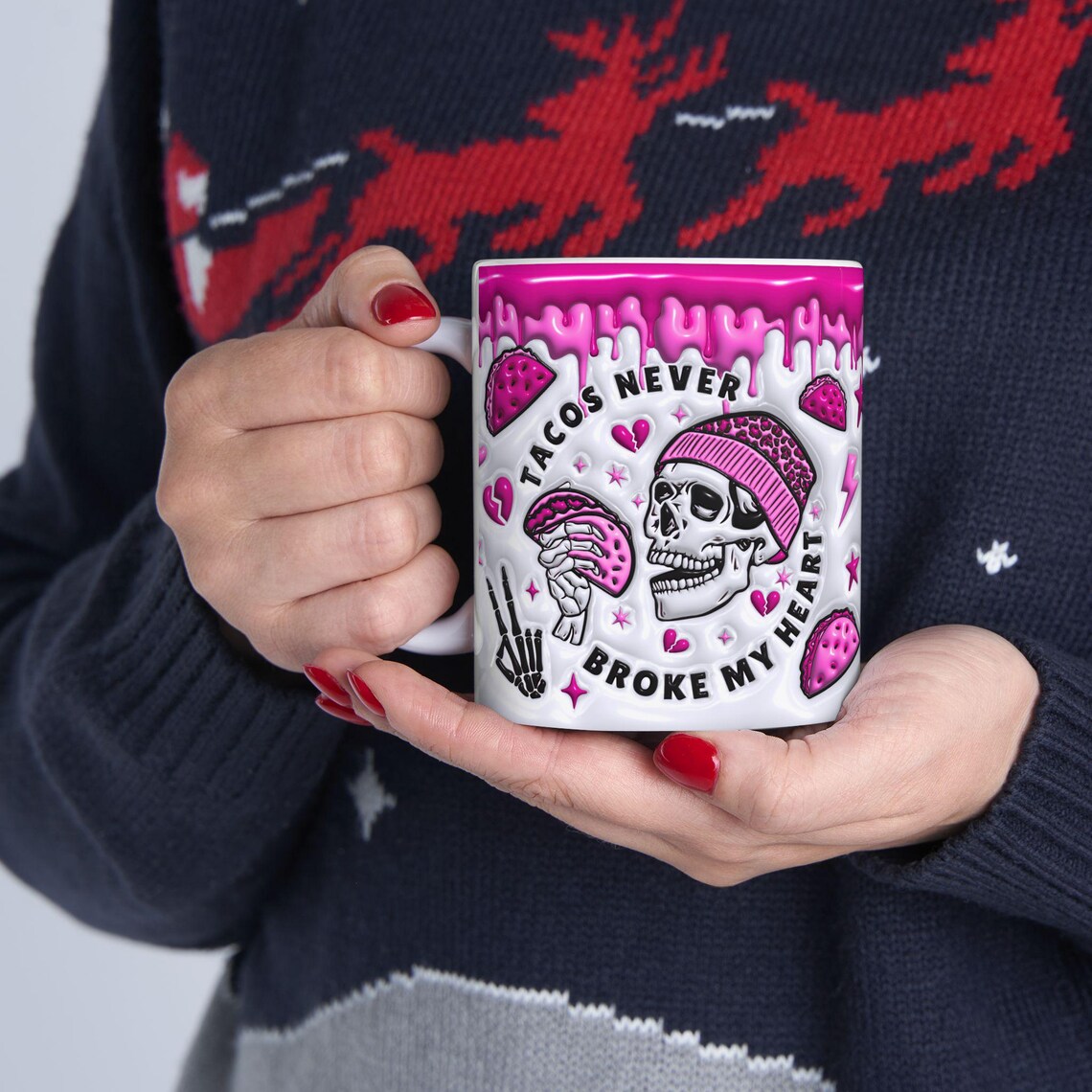 Funny Valentine Skeleton Mug Funny Valentine Skeleton Mug