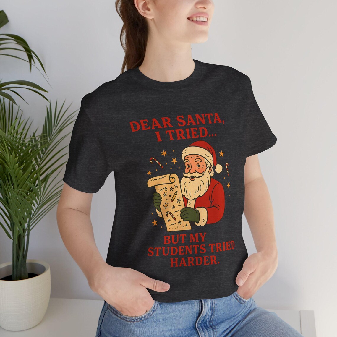 dear santa, i tried… but my students tried harder – white dear santa, i tried… but my students tried harder – white