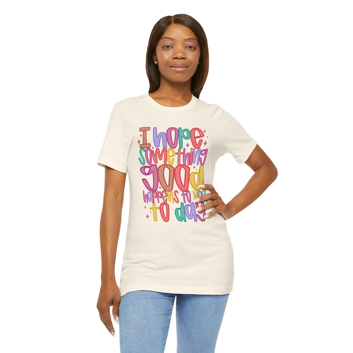 i hope something good happens today – black t shirt i hope something good happens today – black t shirt