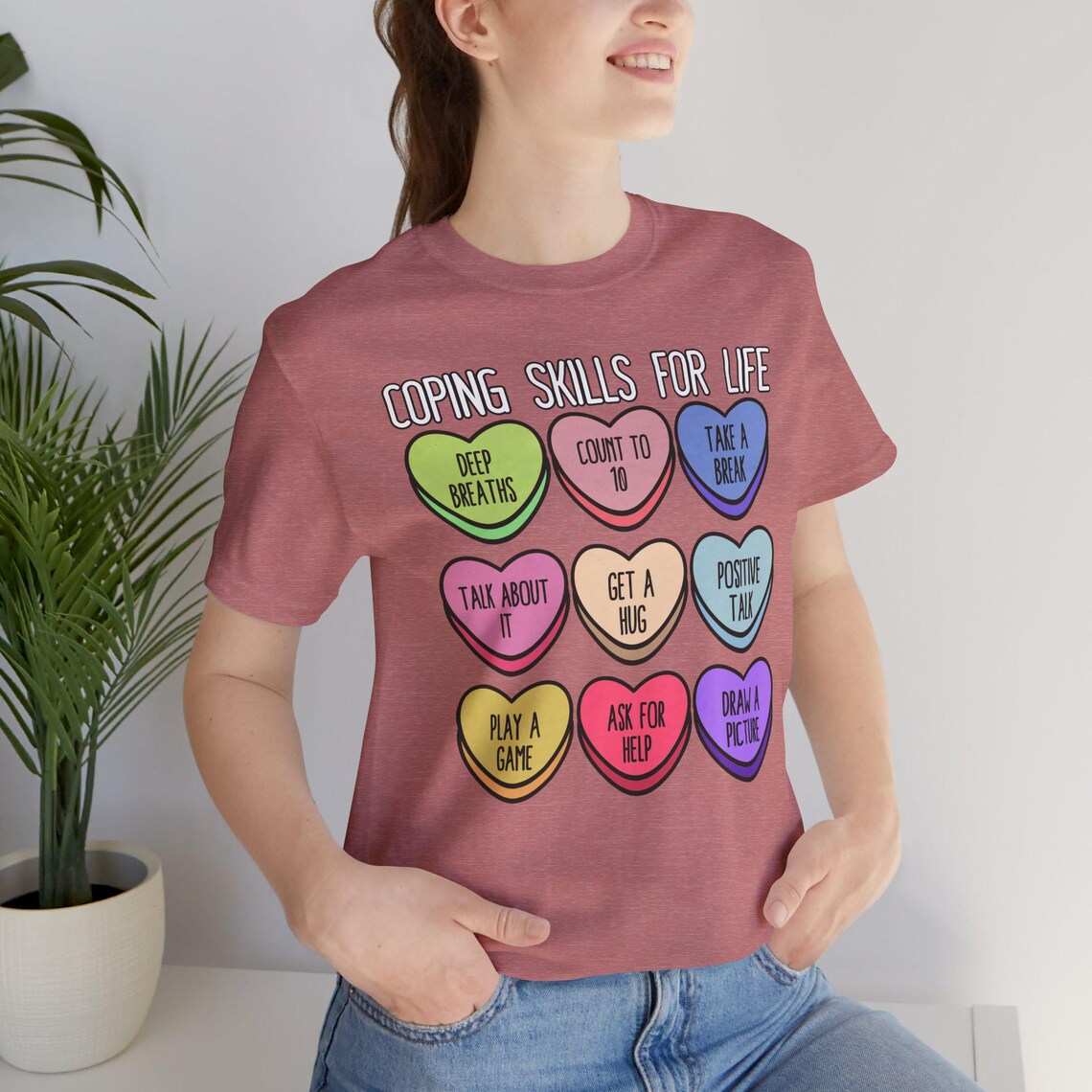 coping skills conversation hearts – black coping skills conversation hearts – black