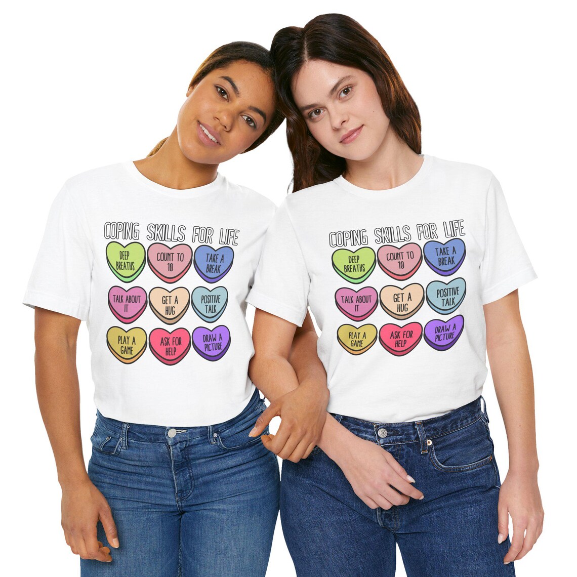 coping skills conversation hearts – black coping skills conversation hearts – black