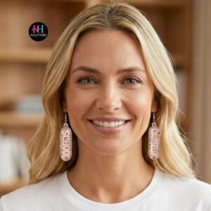 school counselor earrings, mental health professional earrings