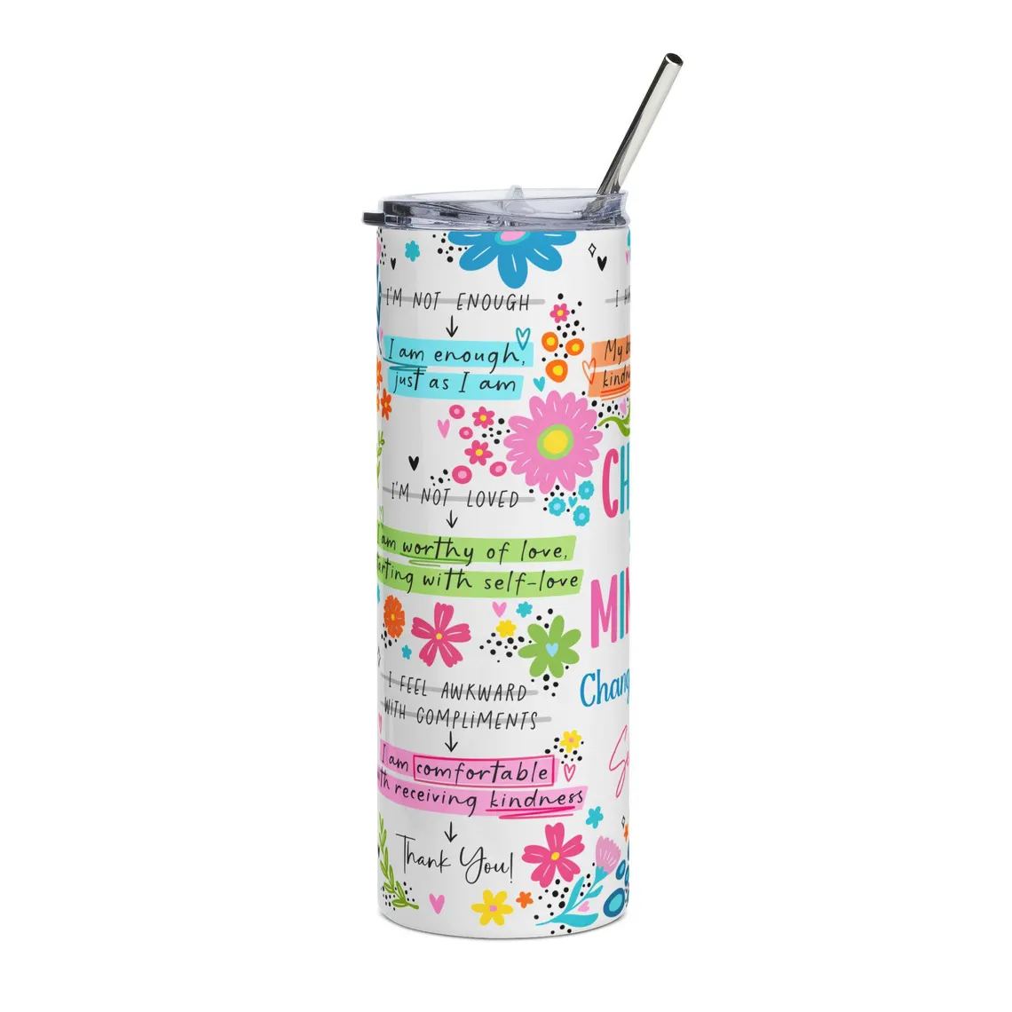 change your mindset 20oz tumbler change your mindset 20oz tumbler