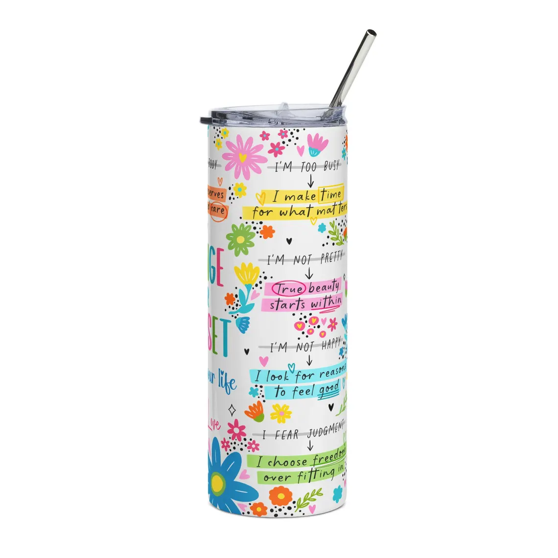 change your mindset 20oz tumbler change your mindset 20oz tumbler