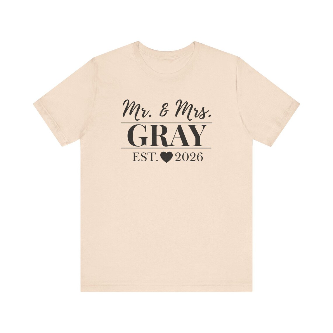custom newlywed shirt – just married (mr. & mrs. gray) custom newlywed shirt – just married (mr. & mrs. gray)