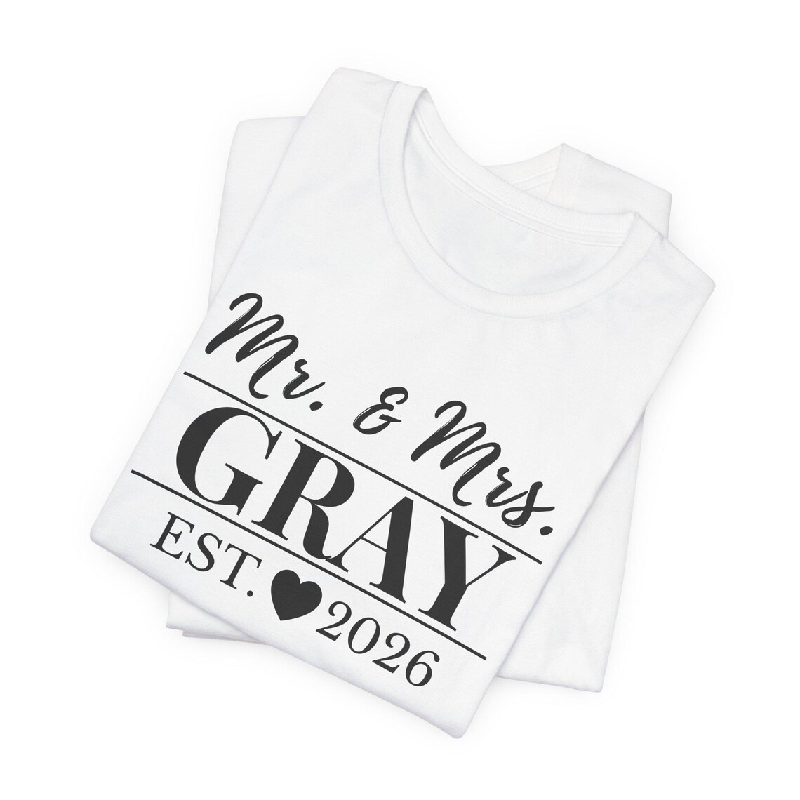 custom newlywed shirt – just married (mr. & mrs. gray) custom newlywed shirt – just married (mr. & mrs. gray)