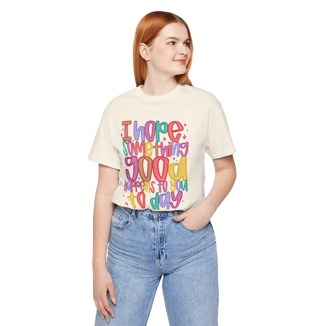 i hope something good happens today – black t shirt i hope something good happens today – black t shirt