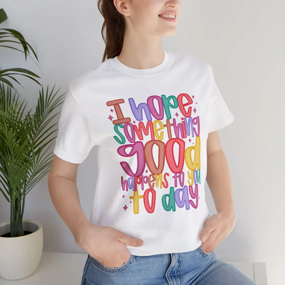 i hope something good happens today – black t shirt i hope something good happens today – black t shirt