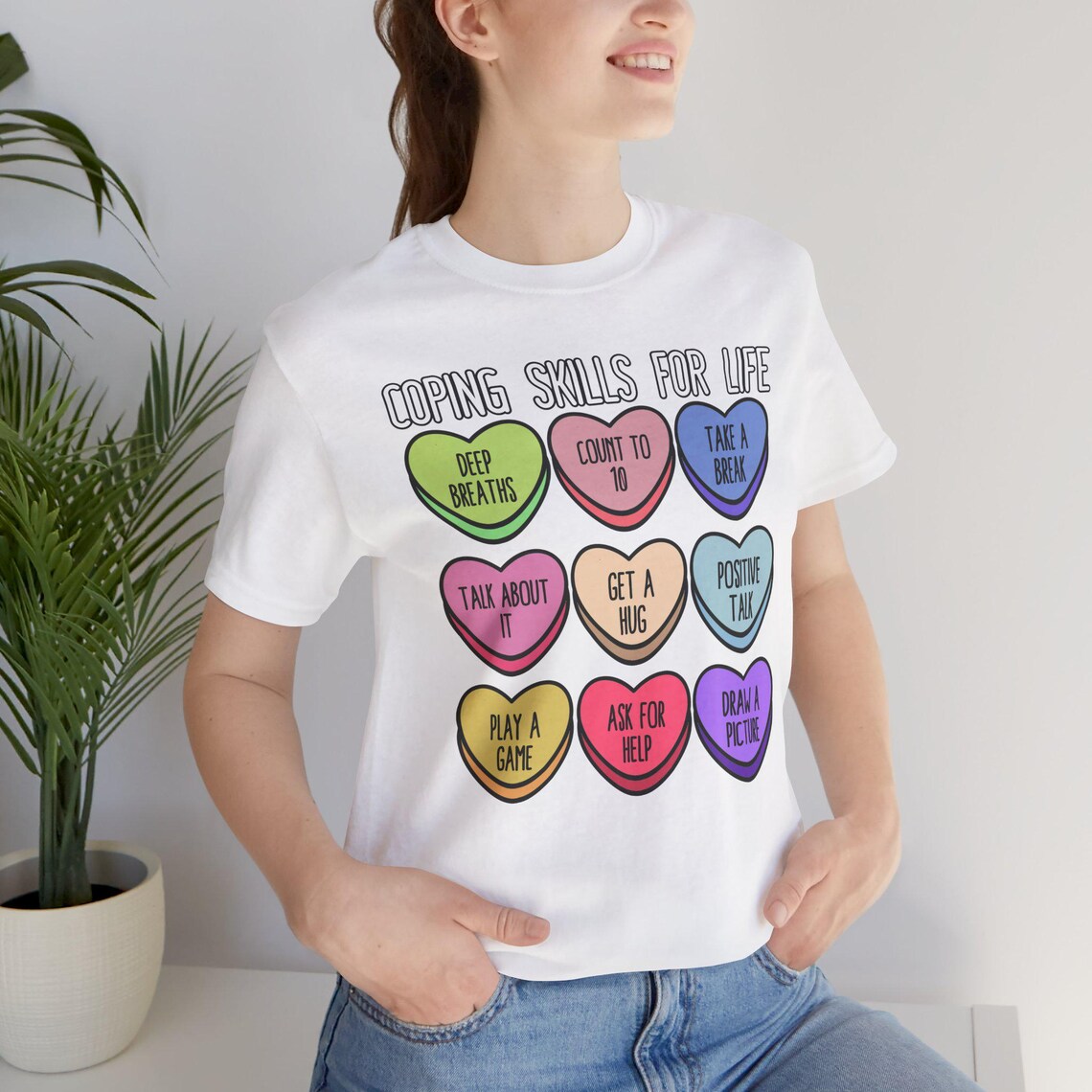 coping skills conversation hearts – black coping skills conversation hearts – black