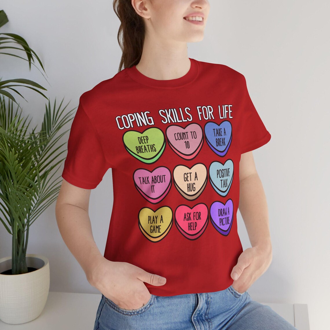 coping skills conversation hearts – black coping skills conversation hearts – black