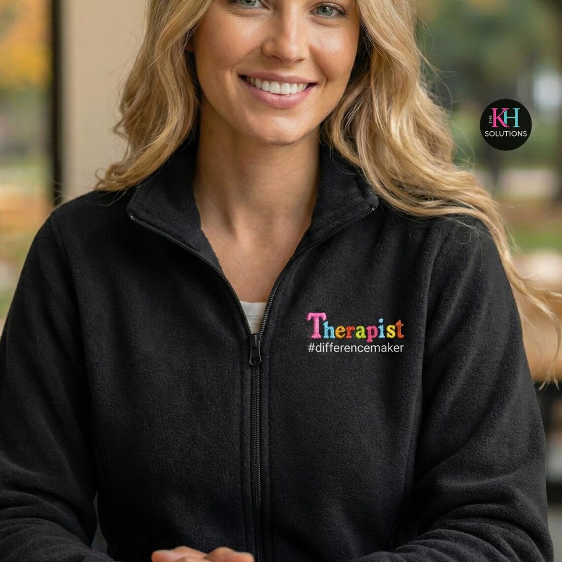 therapist jacket – embroidered full zip therapist jacket – embroidered full zip