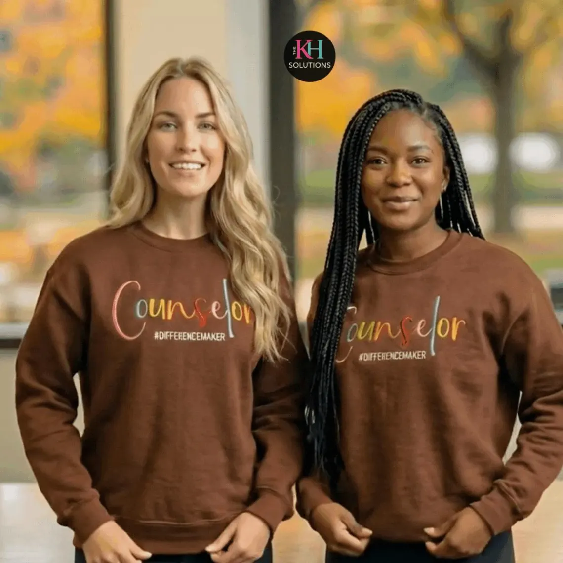 counselor difference maker sweatshirt (brown) counselor difference maker sweatshirt (brown)