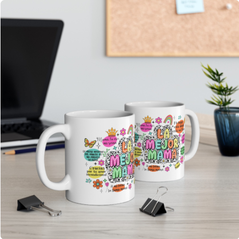 spanish positive quotes floral mug spanish positive quotes floral mug