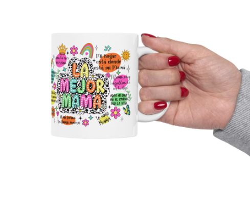 spanish positive quotes floral mug spanish positive quotes floral mug