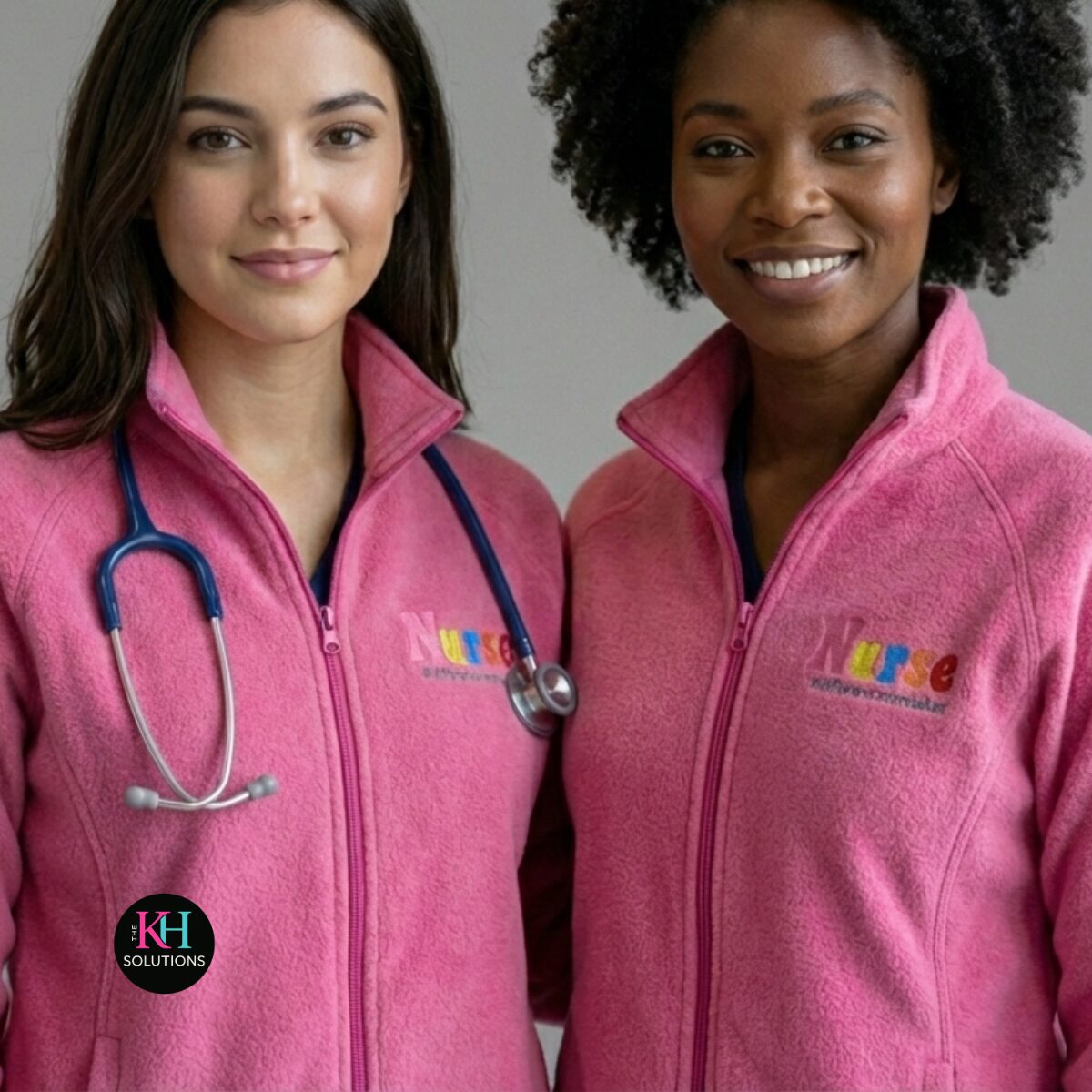 embroidered nurse jacket | zip up fleece for nurses & school nurses | cozy work jacket | medical professional apparel | nurse gift embroidered nurse jacket | zip up fleece for nurses & school nurses | cozy work jacket | medical professional apparel | nurse gift