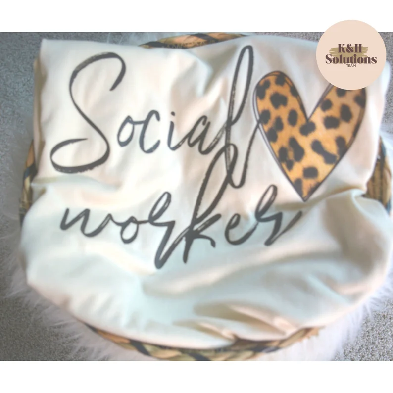 social worker leopard heart shirt gift for social workers social worker leopard heart shirt gift for social workers