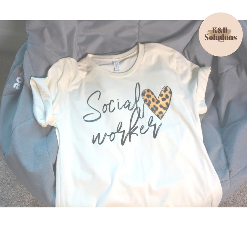 social worker leopard heart shirt gift for social workers social worker leopard heart shirt gift for social workers