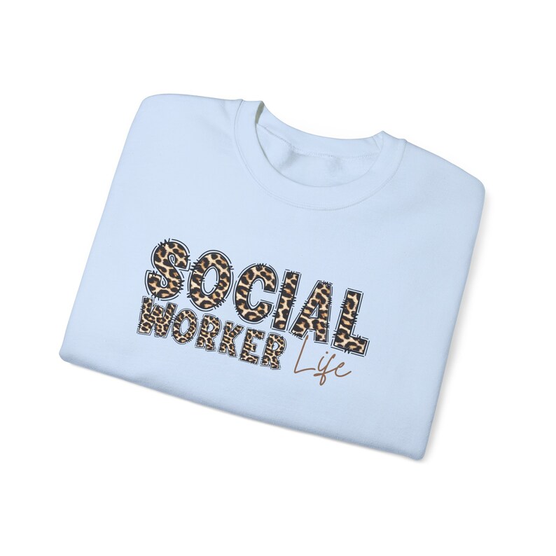 social worker life leopard print sweatshirt: counselor gift social worker life leopard print sweatshirt: counselor gift
