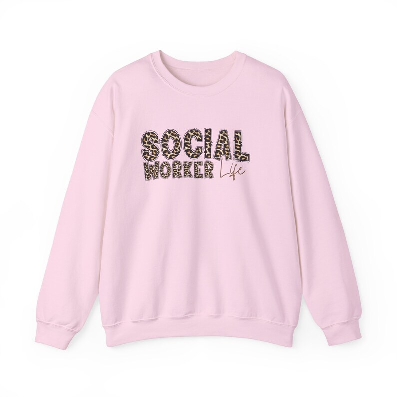 social worker life leopard print sweatshirt: counselor gift social worker life leopard print sweatshirt: counselor gift