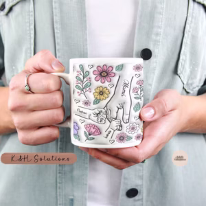 Personalized Holding Hand Mom's Hand 3D