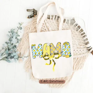 Personalized MOM Tote Bag