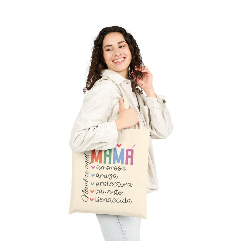 super mamá cotton canvas tote bag con nombre, customized spanish mother gift, perfect gift for mother's day, everyday use, mommy gift super mamá cotton canvas tote bag con nombre, customized spanish mother gift, perfect gift for mother's day, everyday use, mommy gift