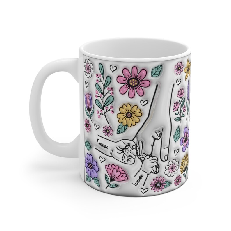 personalized holding hand mom's hand 3d, mother's day mug 2024, 3d inflated effect mug, gift for grandma & mom, gift for mom birthday, personalized holding hand mom's hand 3d, mother's day mug 2024, 3d inflated effect mug, gift for grandma & mom, gift for mom birthday,