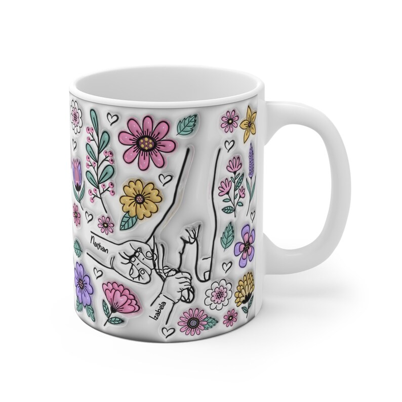 personalized holding hand mom's hand 3d, mother's day mug 2024, 3d inflated effect mug, gift for grandma & mom, gift for mom birthday, personalized holding hand mom's hand 3d, mother's day mug 2024, 3d inflated effect mug, gift for grandma & mom, gift for mom birthday,