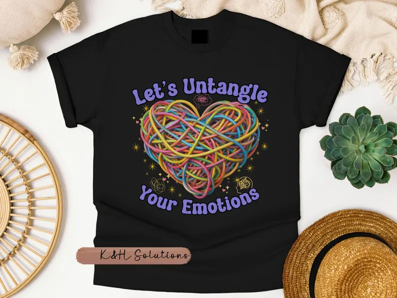 let’s untangle your emotions shirt, mental health tee, therapist, counselor, social worker shirt, self care gift let’s untangle your emotions shirt, mental health tee, therapist, counselor, social worker shirt, self care gift