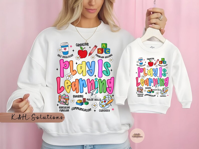 play is learning shirt and sweatshirt, play therapist tee, preschool teacher shirt, early childhood educator gift play is learning shirt and sweatshirt, play therapist tee, preschool teacher shirt, early childhood educator gift