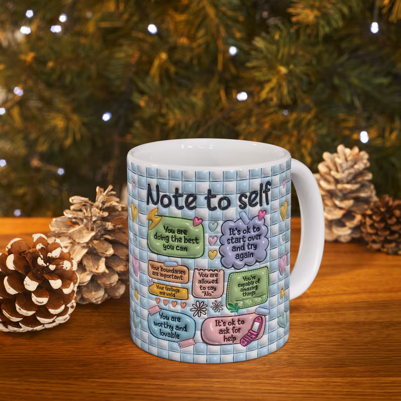 note to self mug sublimation mugs note to self ceramic mug: positive affirmations, mental health (11oz) note to self mug sublimation mugs note to self ceramic mug: positive affirmations, mental health (11oz)